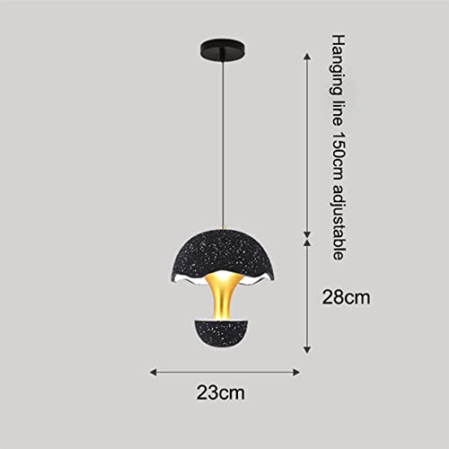 Suspension LED monocéphale grise lustre d'art minimaliste