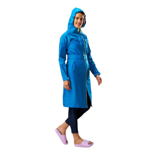 Image of ZEEL Ladies High Neck Raincoat | Waterproof Long Raincoat with Belt, Zeel Diva ZKL01 Parent