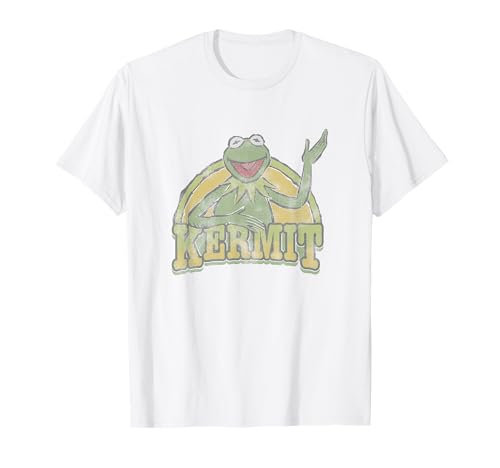 Disney The Muppets Vintage Retro Kermit The Frog Smile Logo T-Shirt