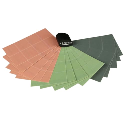 AllorA Tolecut Schleif-Set von KOVAX/Trockenschleifen zur Entfernung von Lack Fehlstellen, Staubspitzen, Lackläufer & Lacknasen/Toleblock+Körnung (1500, 2000, 3000) (Set 2: Toleblock QS (rund))