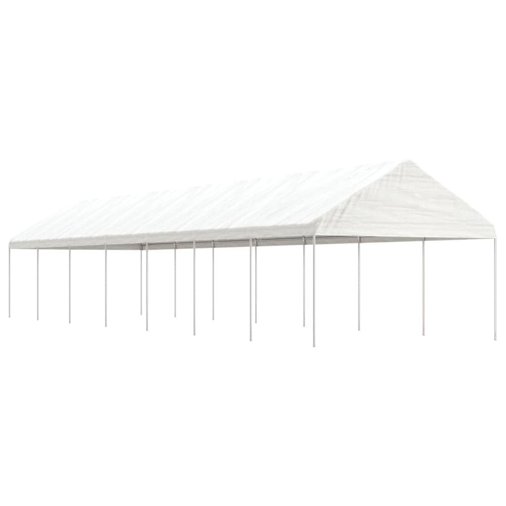 Outdoor Living pawilon z dachem, biały, 15,61 x 4,08 x 3,22 m, polietylen, dom i ogród