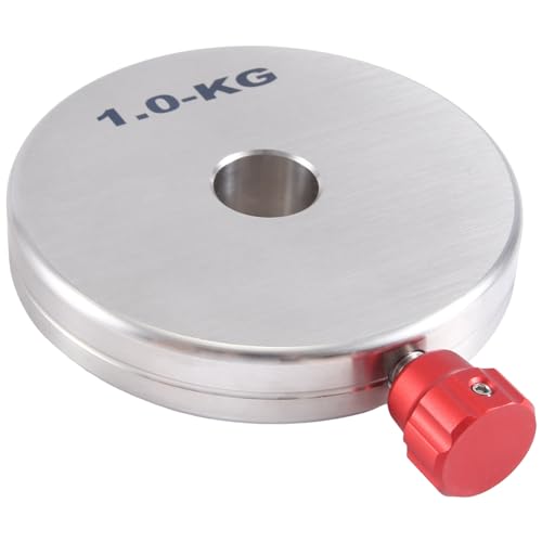 Lizusidtsy 1Kg Counterweight Stainless Steel Heavy Hammer Inner Hole 20.5MM Telescope Fitting Equatorial Instrument Telescope Accessories, Silver, 500422760