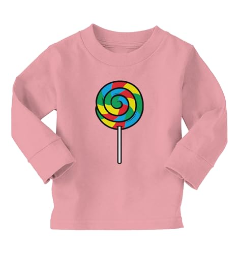Lollipop - Swirl Rainbow Candy Sucker Infant/Toddler Cotton Jersey T-Shirt