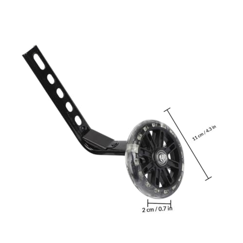 Ruedas de Entrenamiento NOLITOY para Bicicleta de 12 a 20 Pulgadas, Estabilizadores Auxiliares Duraderos con Luz Intermitente, Juego de 2 Piezas para Equilibrio y Seguridad miniatura 2