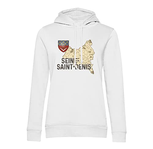 Sweat à capuche Seine Saint Denis 93 imprimé Île-de-France style urbain décontracté