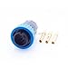 Conxall 3180-3Sg-328Cc3 Multi-Con-X, Blue Coupling Straight Cable Plug 3 Socket - Crimp Contacts