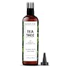 MAJESTIC PURE Tea Tree Oil for Hair | With Argan, Jojoba & Grapeseed Oils | Soothes Itchy Scalp | Non GMO Verified | 198 ml
