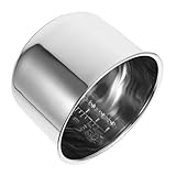 Remplacement polyvalent : compatible avec plusieurs marques de cuiseurs à riz, ce pot intérieur est une pièce de rechange pratique, remplacement du pot du cuiseur à riz, pot intérieur en acier du cuiseur à riz