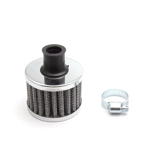Filtre à air 12 mm admission universelle reniflard turbo voiture moto silver