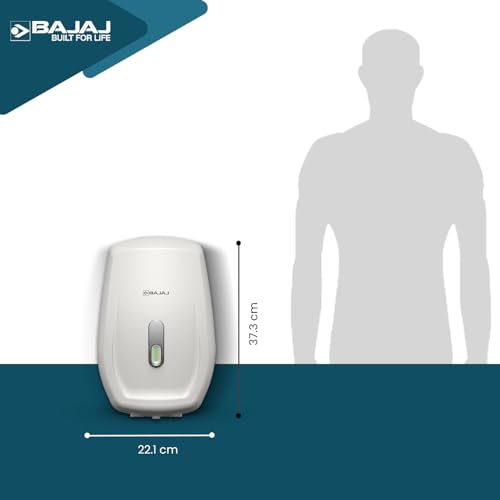 Image of Bajaj Shield Series Aerono 3L 4.5KW Instant Water Heater /Geyser For Home | Non-Stick Heating Element | Withstand 6 Bar Pressure | Shock Resistant | Withstand 4.5KV Surge Voltage | 3-Yr Warranty【White】