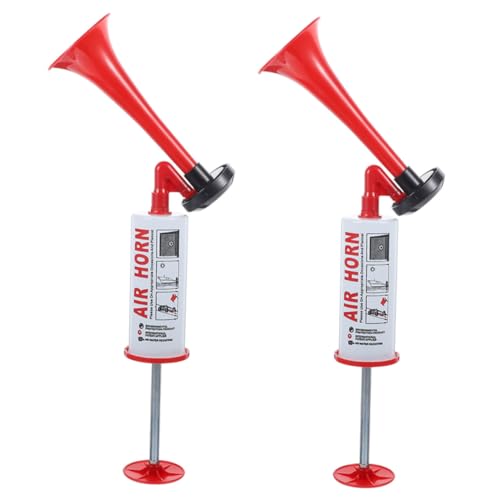 SEWACC 2個 手動式ポータブルエアーホーン 大音量応援トランペット サッカー観戦スポーツイベント用 持ち運び簡単でパーティーや緊急時に