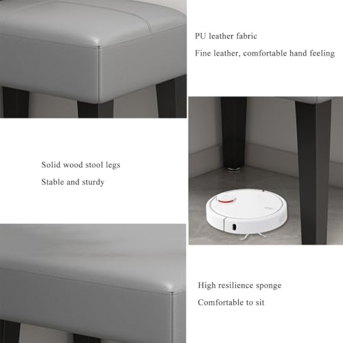 Taburete de maquillaje pequeño para tocador de dormitorio o sala de belleza 5