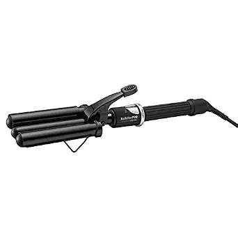 BabylissPRO Porcelain Ceramic Triple Barrel Waver, Black