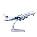 Bswath Model Airplane 1:300 Scale Model Malaysia Airbus 380 Model Plane Metal Alloy Model for Gift and Decoration