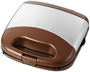 Vitantonio WAFFLE HOT SANDWICH BAKER Irons Brown Color (Included 3 Plates)