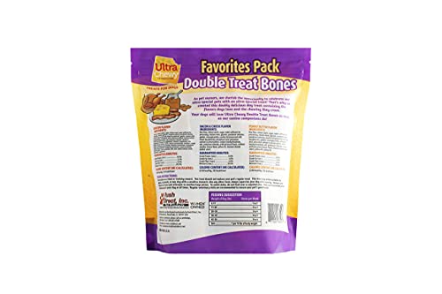 Ultra-Chewy-Double-Treat-Bones-Favorites-Dog-Treats-Made-in-The-USA-Healthy-Treats-Easy-to-Digest-Promotes-Dental-Health-Assorted-Flavors-1-Pack9-Bones-Per-Pack