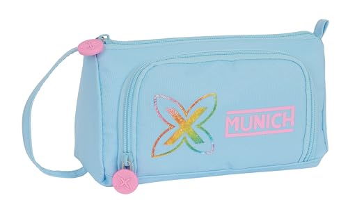 Trousse MUNICH AZUL CAPRI Safta garnie avec pochette amovible pour enfant