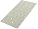 Webos Foldable Silicone Bathtub Mat: Jumbo Size Heavy Duty Safety Bath Mat for Tub Without Suction Cups Non Slip Bath & Shower Mat for Textured, Reglazed, Refinished Tub (Beige, 35.8 x 17.7)