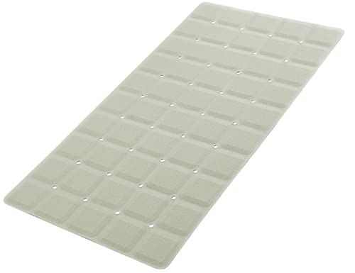 Image of Webos Foldable Silicone Bathtub Mat: Jumbo Size Heavy Duty Safety Bath Mat for Tub Without Suction Cups Non Slip Bath & Shower Mat for Textured, Reglazed, Refinished Tub (Beige, 35.8 x 17.7)