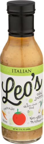 Leo's Salad Dressing Ita.lian 12 oz (Pack of 6)