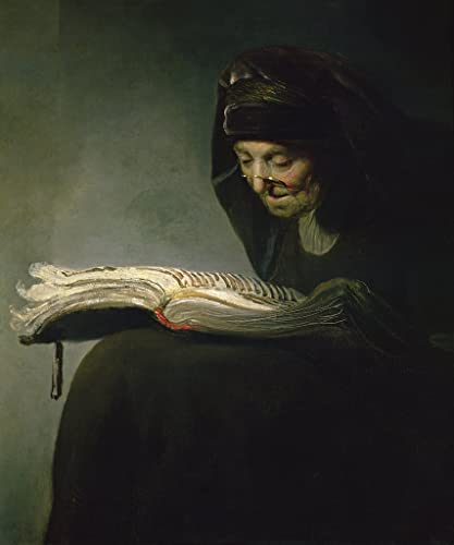 Affiche toile portrait de la mère de Rembrandt impression d'art mural 60x90cm