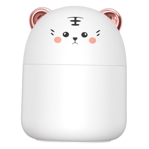 ULDIGI 1 Set Office Sprayer Travel Small Essential Oil Diffuser Warm Mist Humidifier Diffuser for Essential Oils Car Mini Humidifier USB Humidifier Delicate Decorate White Pp