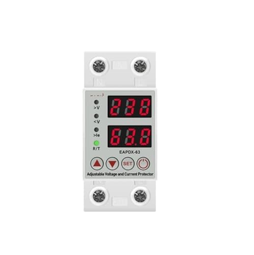 Relé protector sobretensión bajo voltaje regulable 40A monofásico con pantalla