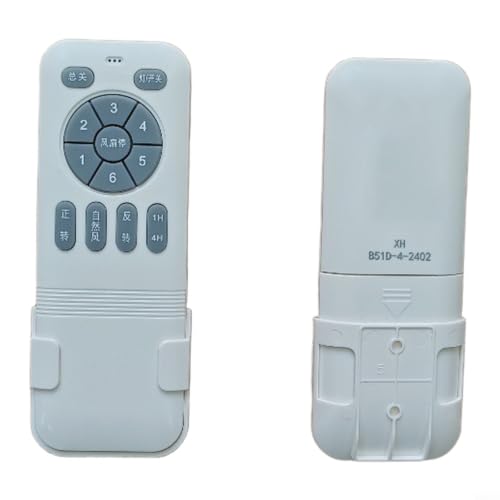Mando inalámbrico inteligente para ventilador de diseño y lámpara regulable blanca 6