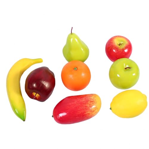 VIFERR Paquete de Frutas Artificiales, Juego de 8 Piezas de Fruta Artificial Simulación de Frutas Falsas para Decoración del Hogar, Cocina, Fiesta, Artesanía Realista