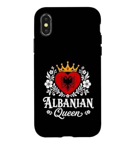 Albanian Queen Albania Flag Proud Albanian Woman �X�}�z�P�[�X iPhone X/XS �p