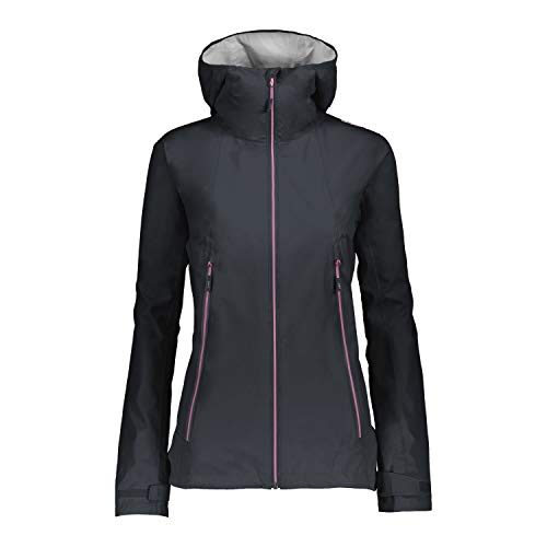 CMP Woman Jacket HYBRID FIX Hood Damenjacke In Anthrazit – Mit Kapuze, Elastischen Bündchen