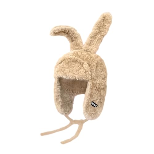 GRABAGECAN Shape Trapper Hat Adult Ear Protect Hat Winter Warmer Hat Cold Winter Presents for Students Teenagers Khaki