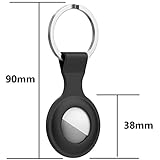 MenYiYDS 3 uds Funda Llavero AirTag Funda AirTag - Accesorio Protector de Silicona para Llaves  Mascotas y Mochilas  negro blanco gris 