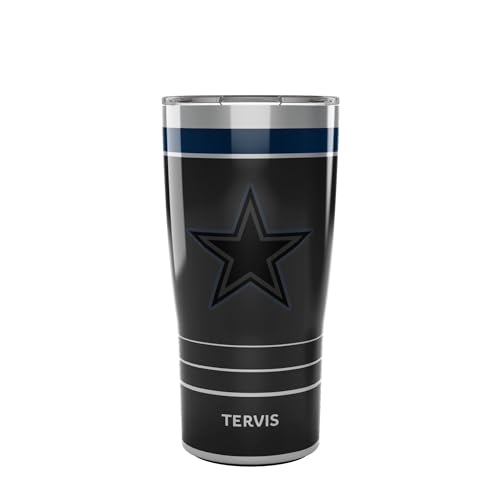 Dallas Cowboys Travel Coffee Mug: Score Big on Game Day Hydration! 9 Tervis Traveler NFL Dallas Cowboys - Night Game Triple Walled Insulated Tumbler Travel Cup Keeps Drinks Cold & Hot, 20oz, Stainless Steel