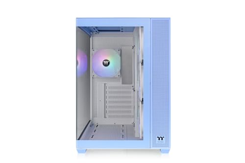 Image of TT View 380 TG ARGB MID Tower Hydrangea Blue 4 Fans CA-1Z2-00MFWN-00