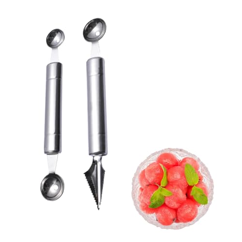 2 Stück Kugelausstecher Set,Melonenausstecher Kugeln,Obstschnitzmesser,Doppelzweck Melonenausstecher,Edelstahl Melonenlöffel,für Verschiedene Früchte,Küchengeräte,DIY Obstsalatschneider. 2 Stück Kugelausstecher Set,Melonenausstecher Kugeln,Obstschnitzmesser,Doppelzweck Melonenausstecher,Edelstahl Melonenlöffel,für Verschiedene Früchte,Küchengeräte,DIY Obstsalatschneider.