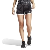 Adidas Performance Marathon 20 Women's Running Short, Black/White, Large (3-Inch Length)