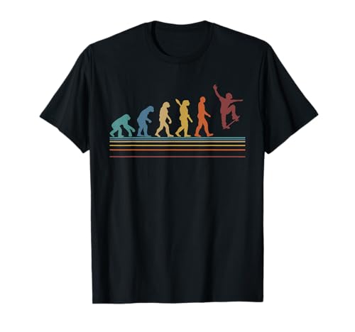 Skateboarding Skater Regalo Born To Skate Evolución Camiseta