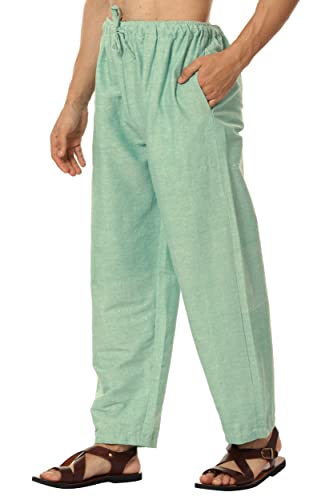 Image of Aatman One Size Men's Eco-Friendly Cotton Pyjama | Fits Waist Size 28 to 36 Inches
