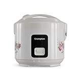 Crompton 1.8L Electric Rice Cooker, 700W Heating Element – Cooks 1 KG rice,24-Hour Keep Warm, 4-Level Safety – 5 Year Warranty on Heating Element|2 Year Warranty on Product