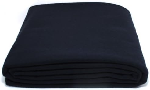 Anti-Tarnish Silver Cloth - Pre-Cut by The Yard - Black (1 Yard by 58")