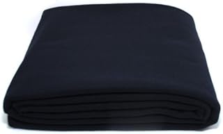 Anti-Tarnish Silver Cloth - Pre-Cut by The Yard - Black (1 Yard by 58")