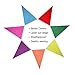 Reusable Pennant Banner, 30 Foot Rainbow String Flags, Kids Birthday Party Decoration, Carnivals, Indoor and Outdoor Events