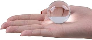 WINOMO Crystal Ball Meditation Ball Contact Juggling Glass Sphere Fengshui Glass Ball Photography Prop (Transparent 30mm)