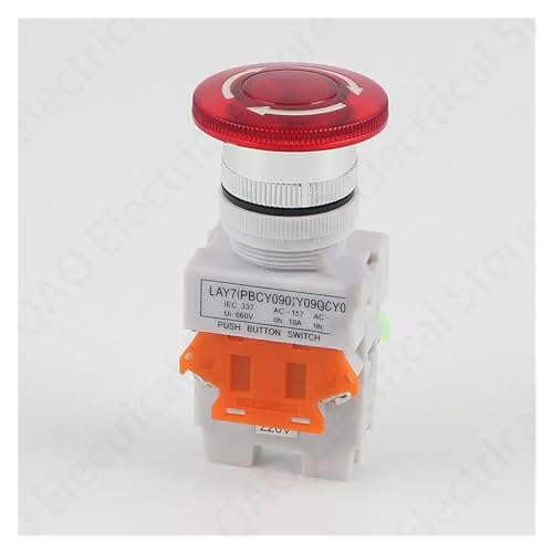 Bouton de commutation 22mm pour sécuriser machine 220V