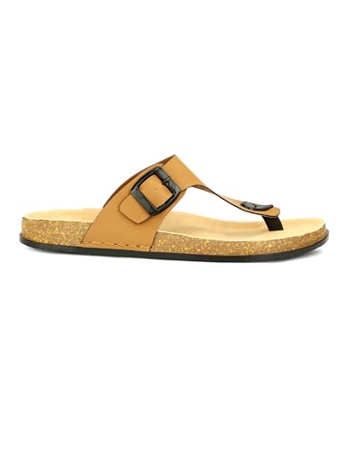 Image of Men V-Shape Thong Slippers | Casual Flip-Flops | Slippers for Men | Lightweight Rubber Sandals | Comfortable Anti-Slip Footwear