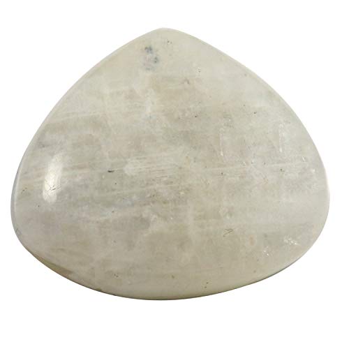 Cabochon pierre de lune arc-en-ciel cœur 50,9 ct sans imperfection pour sertissage net