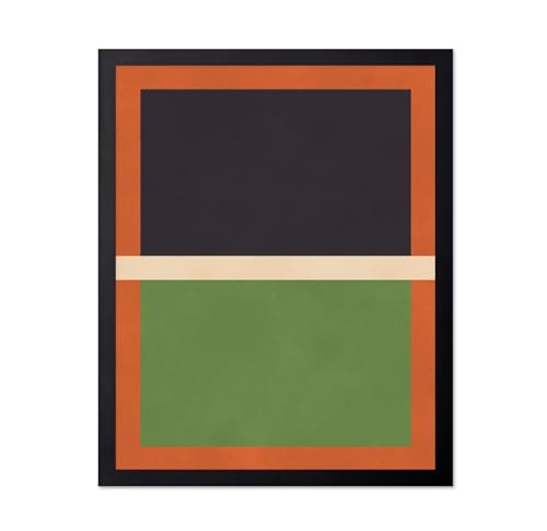 Monem Art Retro Color Block Abstract Print - Mid Century