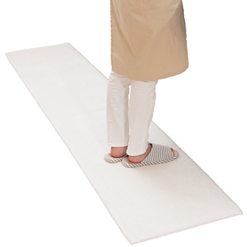 オカ 乾度良好Dナチュレ ロングマット ホワイト 約50cm×240cm