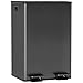 HOMCOM Dual Kitchen Bin, 2 x 28L Stainless Steel Double Rubbish Bin with Soft Close Lid, Removable Inner Buckets, Fingerprint-Proof for Recycling and Waste, Black
